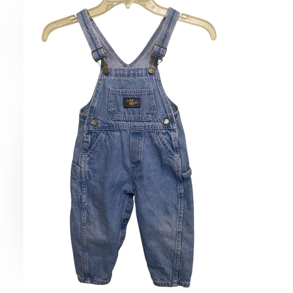 Vintage OshKosh B’Gosh Vestback Carpenter Denim Overalls Baby 6-9 Months